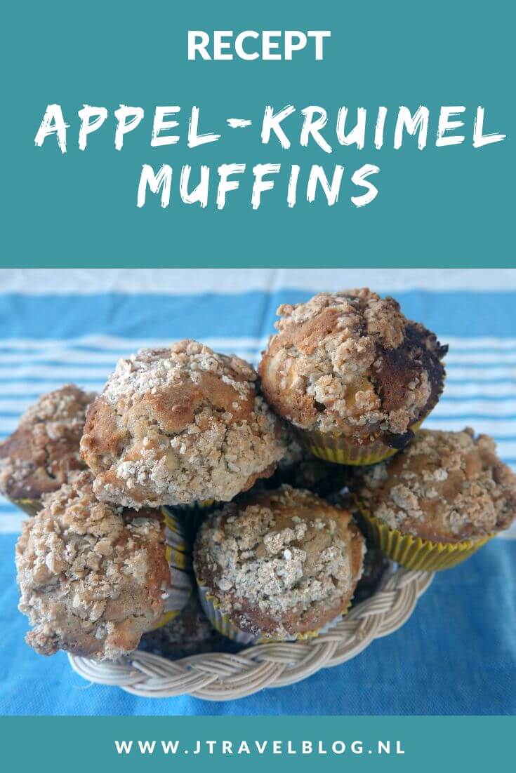 Ik heb een heerlijk recept voor je gemaakt: appel-kruimel muffins. Makkelijk en snel te maken. Eet smakelijk. Hier lees je hoe je dit recept zelf kunt maken. #recept #appelkruimelmuffins #muffins #jtravelblog #jtravel
