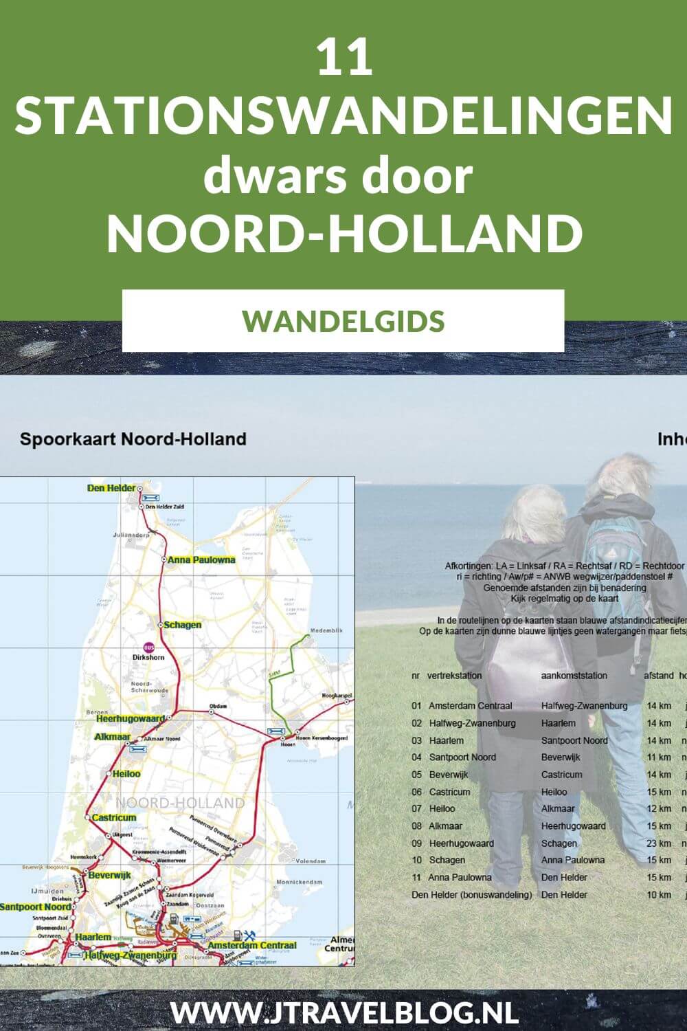 De wandelgids '11 stationswandelingen dwars door Noord-Holland' van Bart van der Schagt is een wandelgids met 11 wandelingen wandelingen van/naar en rondom treinstations in de provincie Noord-Holland met een lengte van tussen de 10 en 23 kilometer. Wandel je mee? #noordholland #stationswandelingen #wandelen #wandelgids #anoda #jtravel #jtravelblog
