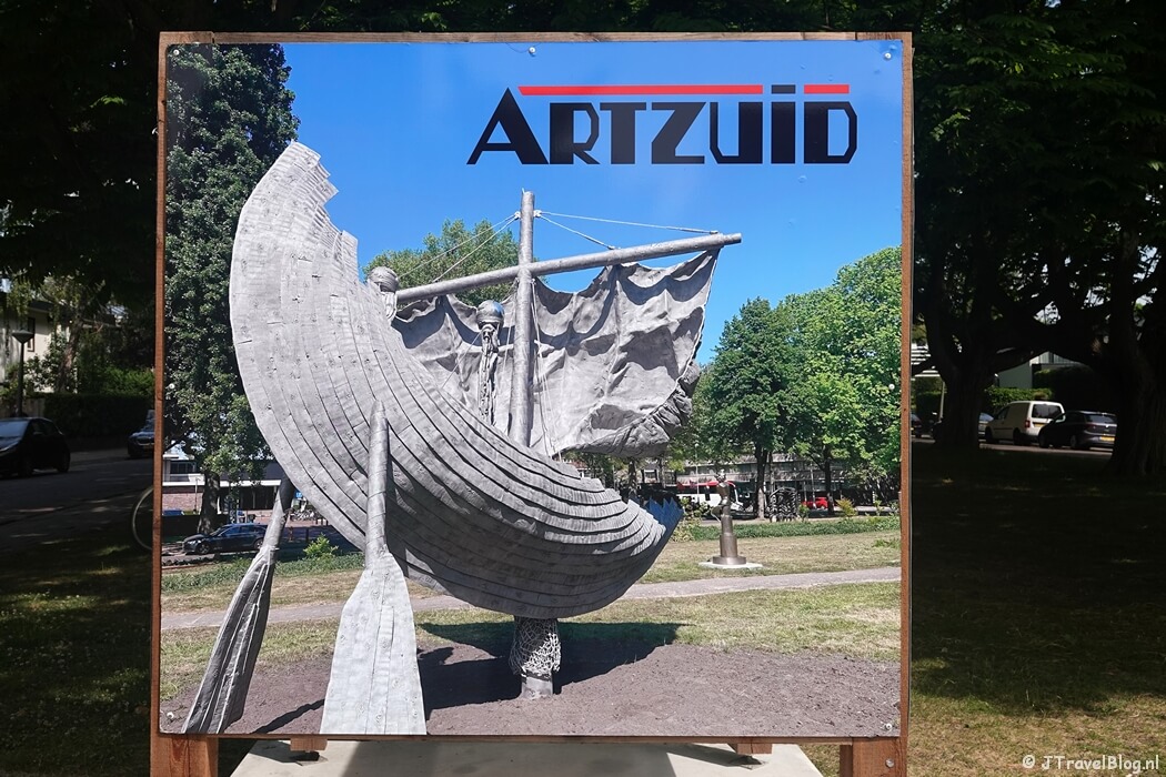 Informatiebord ARTZUID 2025 in Amsterdam