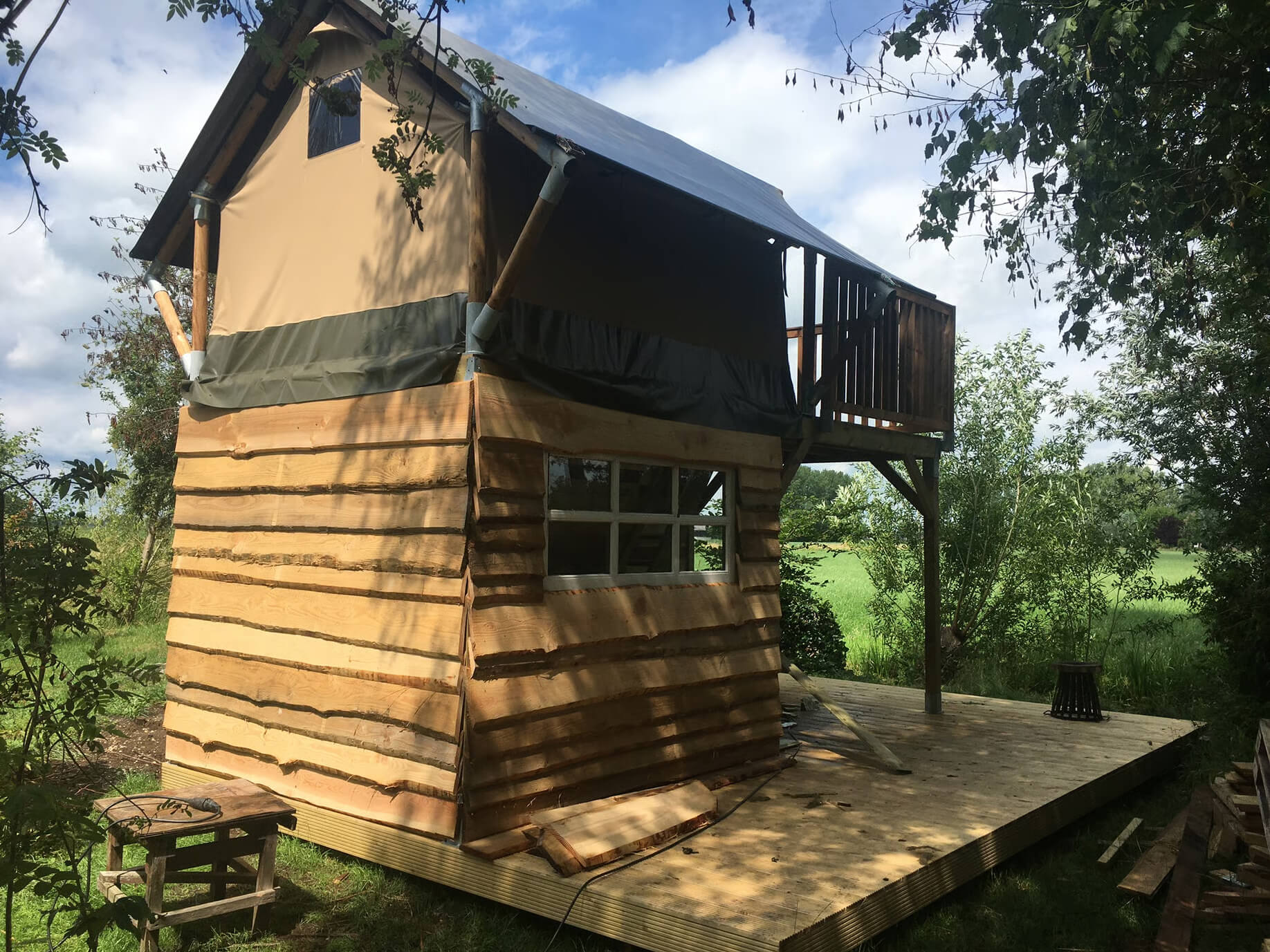 Overnachten in een boomhut in Nederland : Boomhut in Leerdam - Utrecht