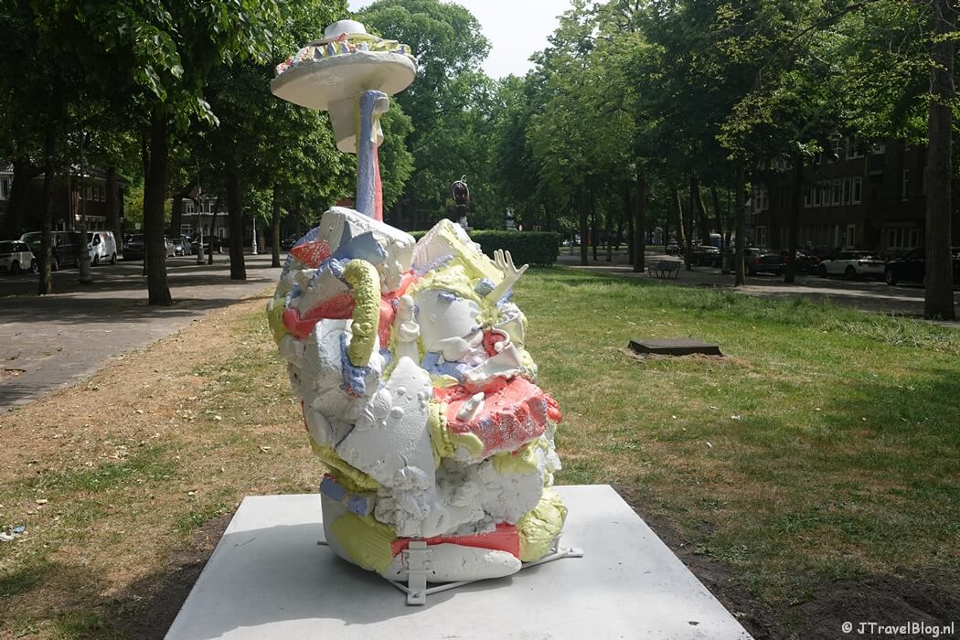 Kunstwerk van David Bade (nr. 36) tijdens ARTZUID 2025 in Amsterdam