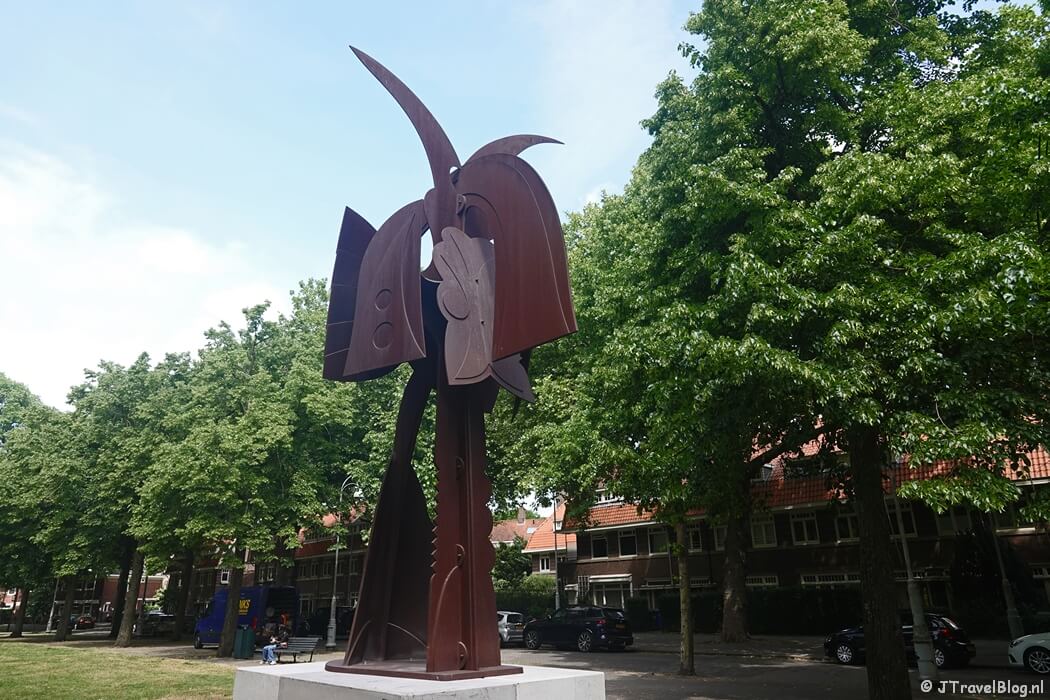 Kunstwerk van Shinkichi Tajiru (nr. 42) tijdens ARTZUID 2025 in Amsterdam