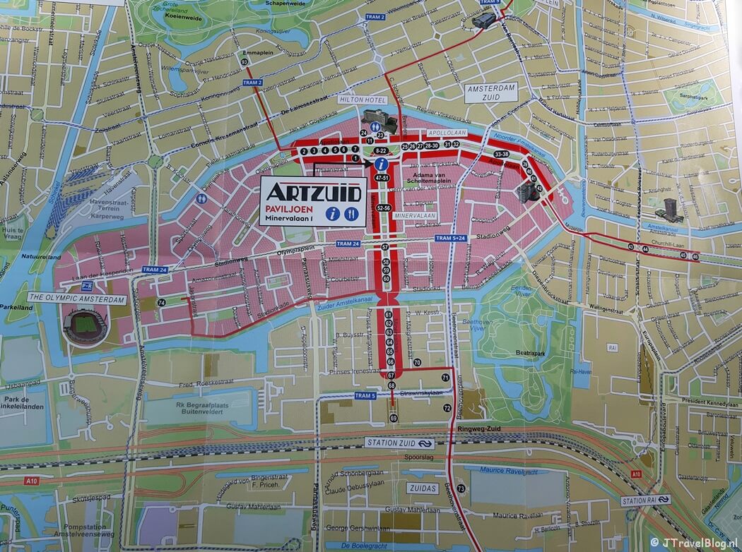 Plattegrond van ARTZUID 2025 in Amsterdam