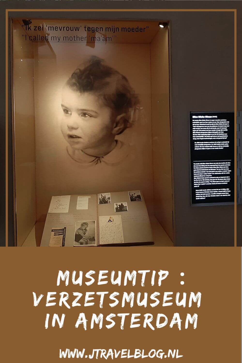 Ik bezocht het indrukwekkende Verzetsmuseum in Amsterdam. Het Verzetsmuseum Amsterdam brengt de geschiedenis van de Tweede Wereldoorlog in Nederland en de voormalige koloniën dichtbij in meer dan 130 persoonlijke verhalen. Meer lees je in dit artikel. Lees je mee? #verzetsmuseum #amsterdam #tweedewereldoorlog #museum #museumkaart #jtravel #jtravelblog