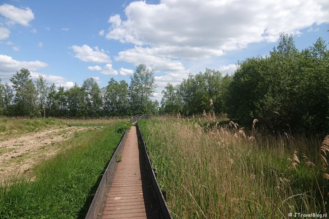 Vlonderpad tijdens etappe 4 van het Pad van de Vrijheid van Herveld naar Valburg