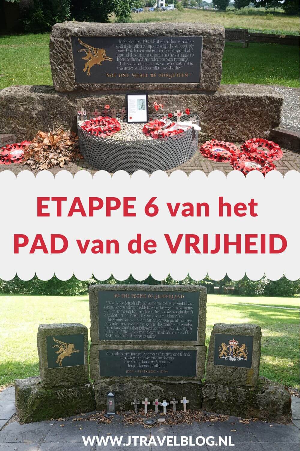 Een verslag van etappe 6 van het Pad van de Vrijheid. Deze zesde etappe loopt van Driel naar Oosterbeek over een afstand van 12 kilometer. Mijn belevenissen en mijn route lees je in deze blog. Loop je mee? #padvandevrijheid #etappe6 #driel #oosterbeek #geschiedenis #tweedewereldoorlog #wandelen #hiken #jtravelblog #jtravel