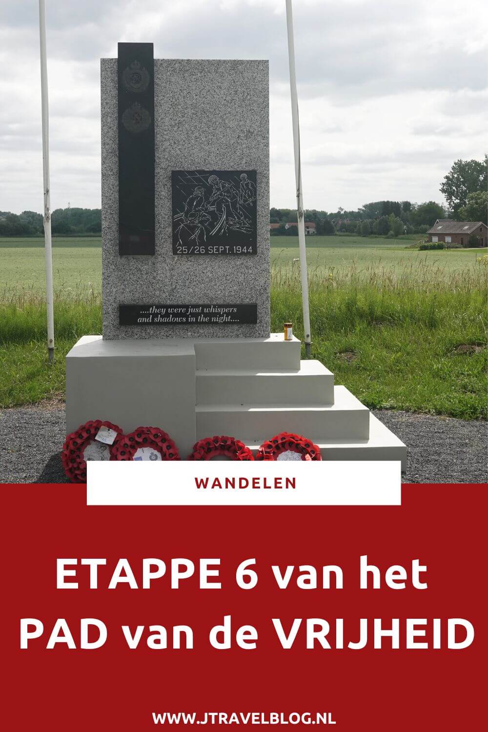 Een verslag van etappe 6 van het Pad van de Vrijheid. Deze zesde etappe loopt van Driel naar Oosterbeek over een afstand van 12 kilometer. Mijn belevenissen en mijn route lees je in deze blog. Loop je mee? #padvandevrijheid #etappe6 #driel #oosterbeek #geschiedenis #tweedewereldoorlog #wandelen #hiken #jtravelblog #jtravel