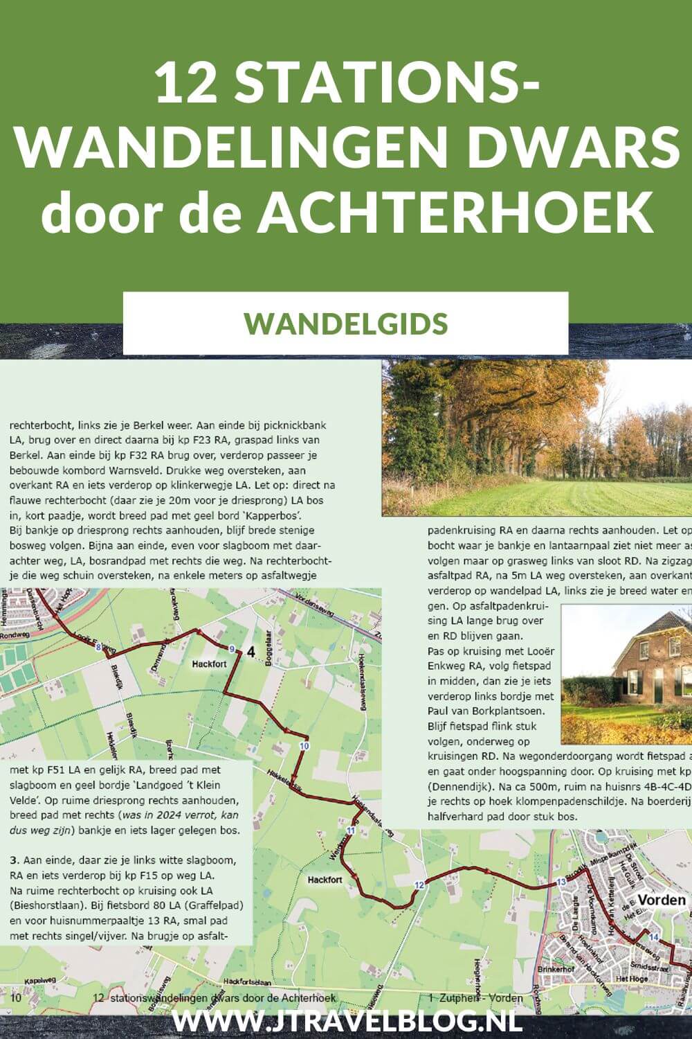 De wandelgids ’12 stationswandelingen dwars door de Achterhoek’ is een wandelgids met 12 wandelingen van/naar treinstations in de Achterhoek met een lengte tussen de 11 en 18 kilometer. Wandel je mee? #achterhoek #stationswandelingen #wandelen #wandelgids #anoda #jtravel #jtravelblog