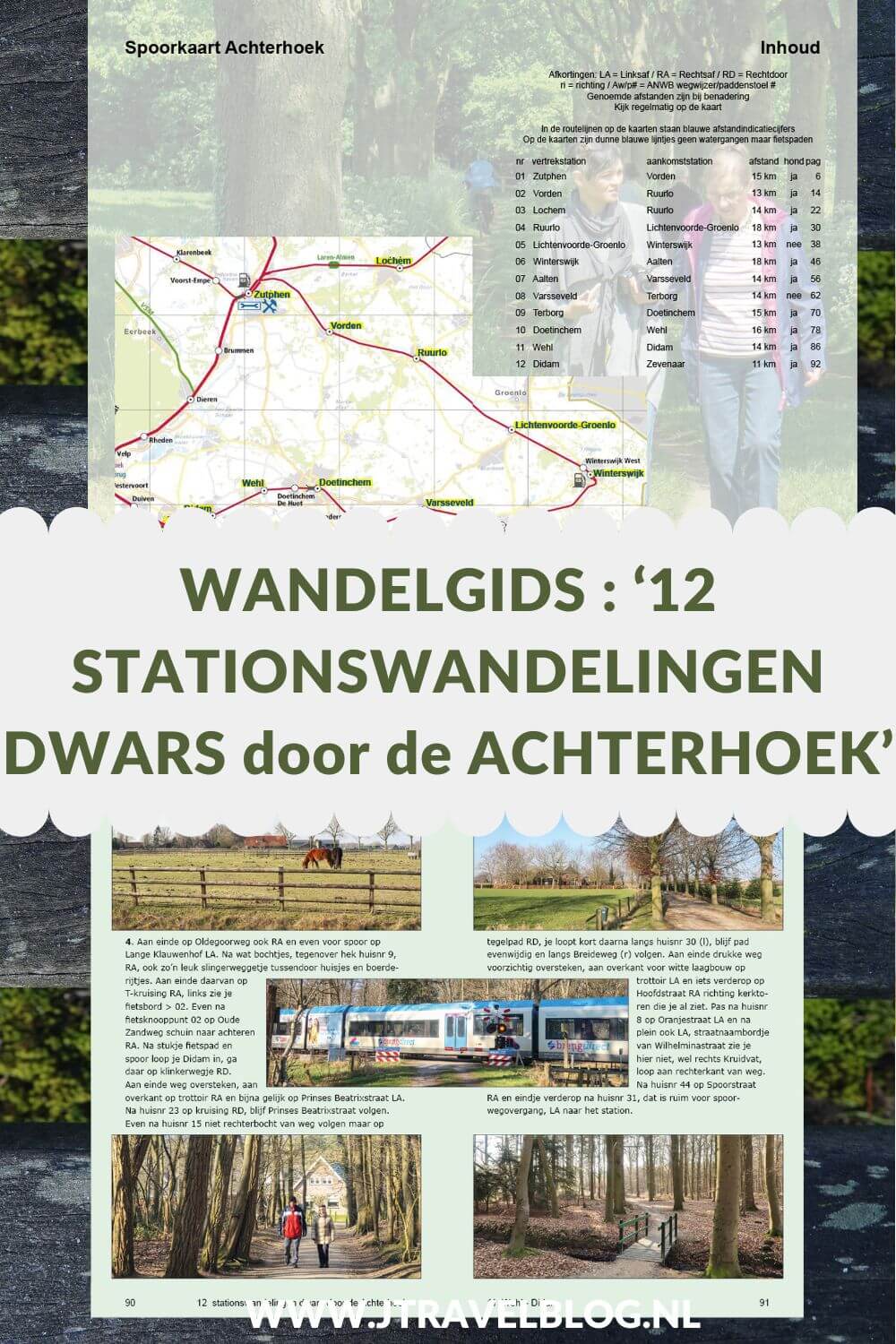 De wandelgids ’12 stationswandelingen dwars door de Achterhoek’ is een wandelgids met 12 wandelingen van/naar treinstations in de Achterhoek met een lengte tussen de 11 en 18 kilometer. Wandel je mee? #achterhoek #stationswandelingen #wandelen #wandelgids #anoda #jtravel #jtravelblog