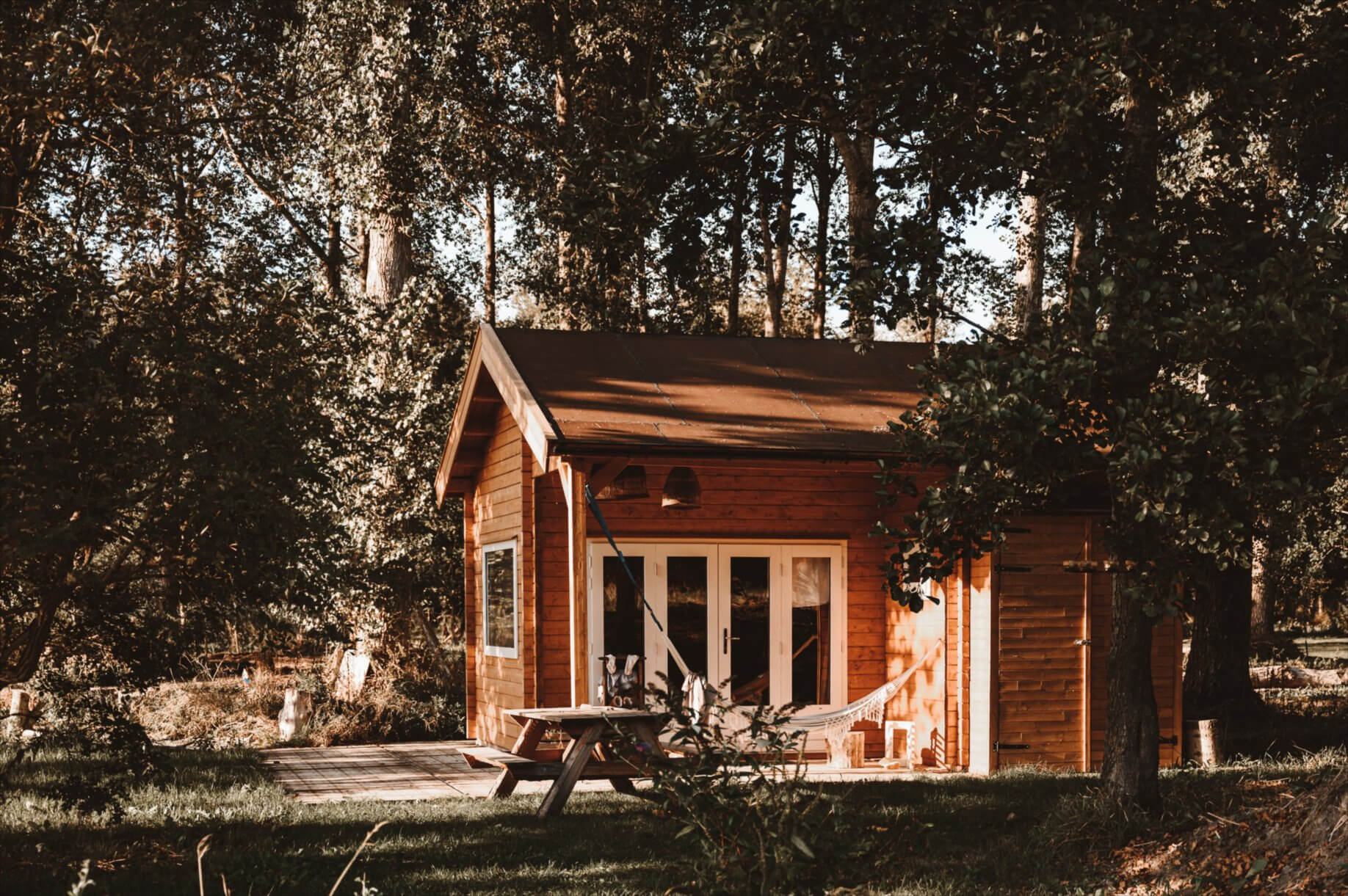 De leukste boshuisjes in Nederland : Blokhut in Zeewolde - Flevoland