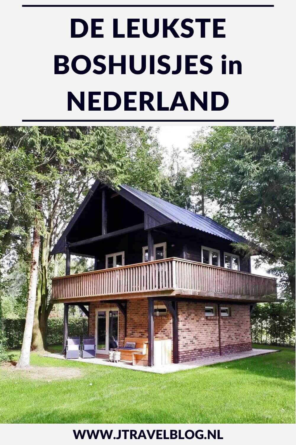 Een boshuisje is een vakantiehuis dat in een bosrijke omgeving ligt. Andere benamingen zijn natuurhuisje, boswoning, boschalet of boshut. Boshuisjes zijn zeer geschikt voor natuurliefhebbers, wandelaars en rustzoekers. Ik heb een aantal boshuisjes in Nederland voor je op een rijtje gezet. #boshuisje #accommodatie #jtravelblog #jtravel