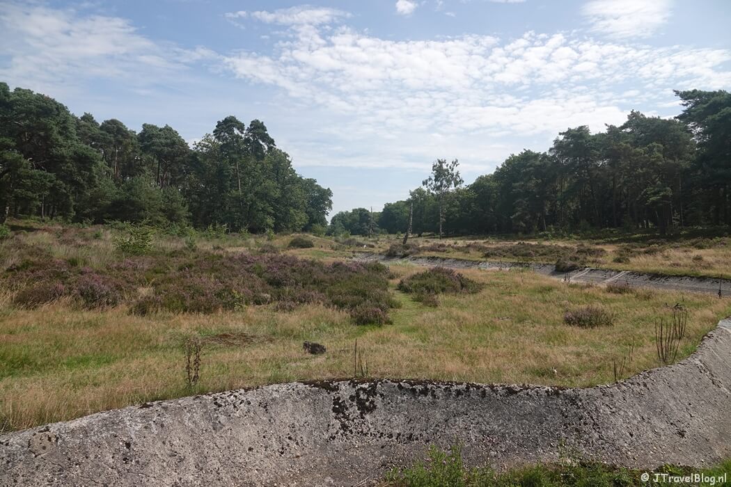 Een watergeul tijdens de wandeling van de Groene Wissel Vierhouten