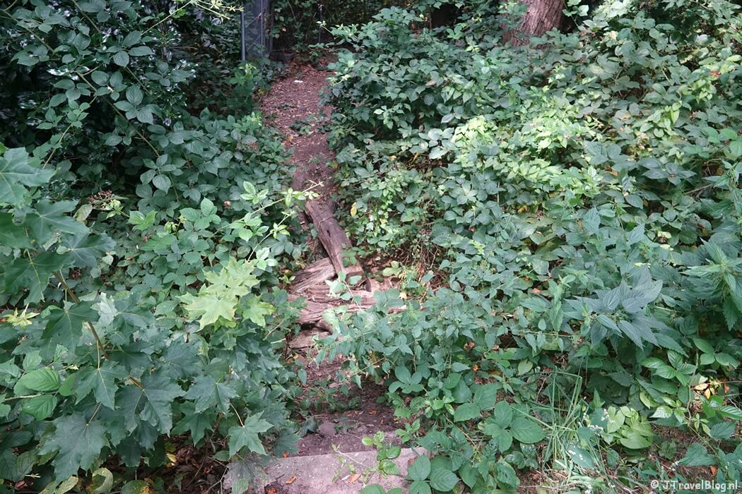 Een pad tijdens etappe 10 van het Pad van de Vrijheid van Lunteren naar Veenendaal De Klomp