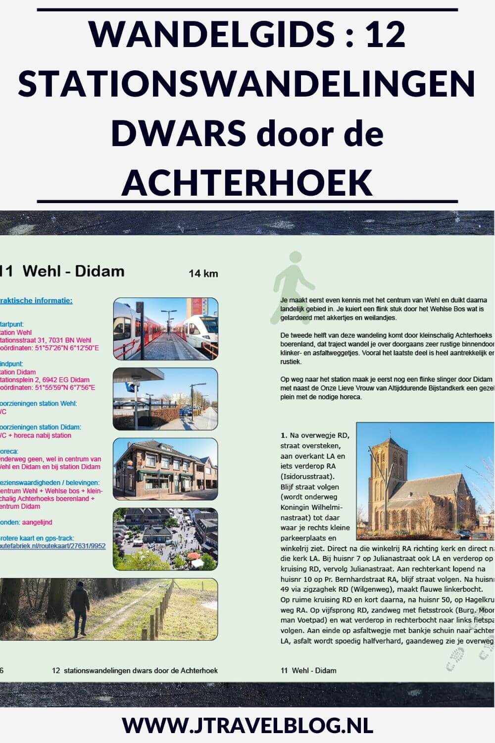 De wandelgids ’12 stationswandelingen dwars door de Achterhoek’ is een wandelgids met 12 wandelingen van/naar treinstations in de Achterhoek met een lengte tussen de 11 en 18 kilometer. Wandel je mee? #achterhoek #stationswandelingen #wandelen #wandelgids #anoda #jtravel #jtravelblog