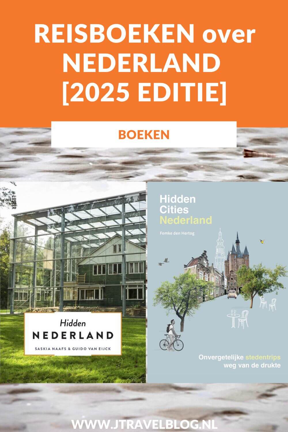 Voor de liefhebbers van vakantie en uitjes in eigen land: Ik heb een aantal reisgidsen ter inspiratie voor je volgende reis in Nederland op een rijtje gezet. Lees je mee? #reisgidsen #nederland #boeken #tips #jtravel #jtravelblog