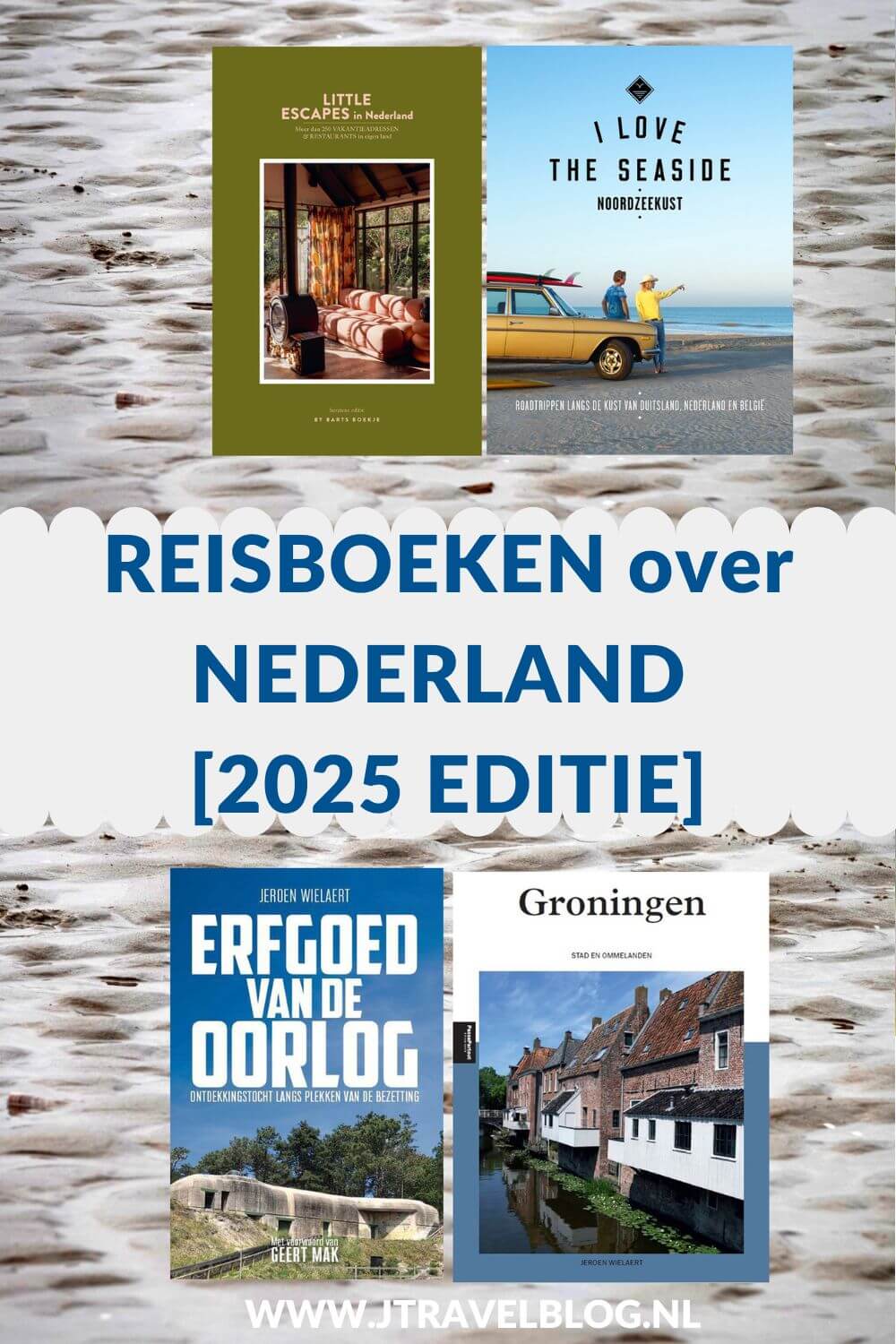 Voor de liefhebbers van vakantie en uitjes in eigen land: Ik heb een aantal reisgidsen ter inspiratie voor je volgende reis in Nederland op een rijtje gezet. Lees je mee? #reisgidsen #nederland #boeken #tips #jtravel #jtravelblog