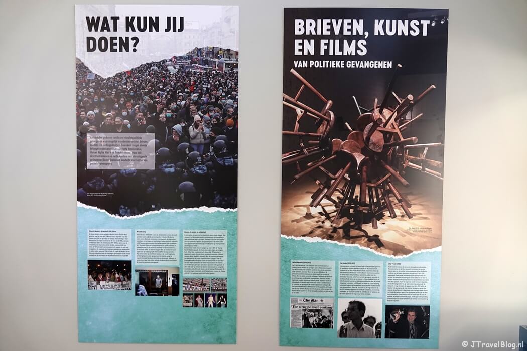 De tijdelijke tentoonstelling in het Nationaal Monument Oranjehotel in Den Haag