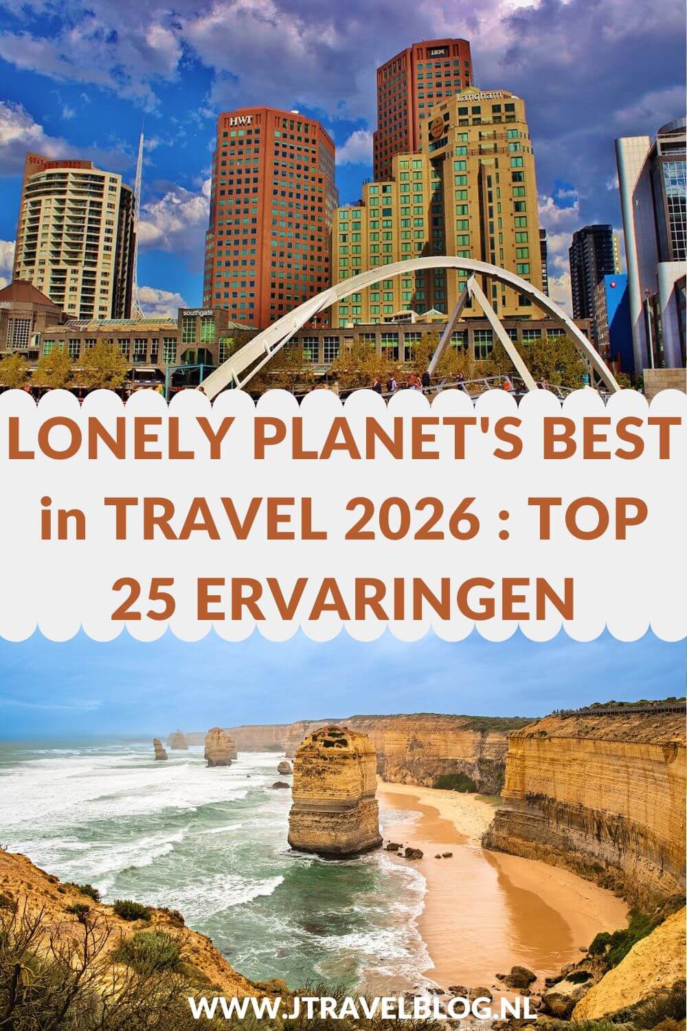 Elk jaar verschijnt eind oktober de Lonely Planet's Best in Travel. Deze lijst is dit jaar onderverdeeld in een top 25 beste bestemmingen en een top 25 ervaringen. In deze blog geef ik je een dosis reisinspiratie met de Lonely Planetโs Best in Travel 2026 : 25 ervaringen. #lonelyplanet #bestintravel2026 #reisinspiratie #jtravelblog #jtravel