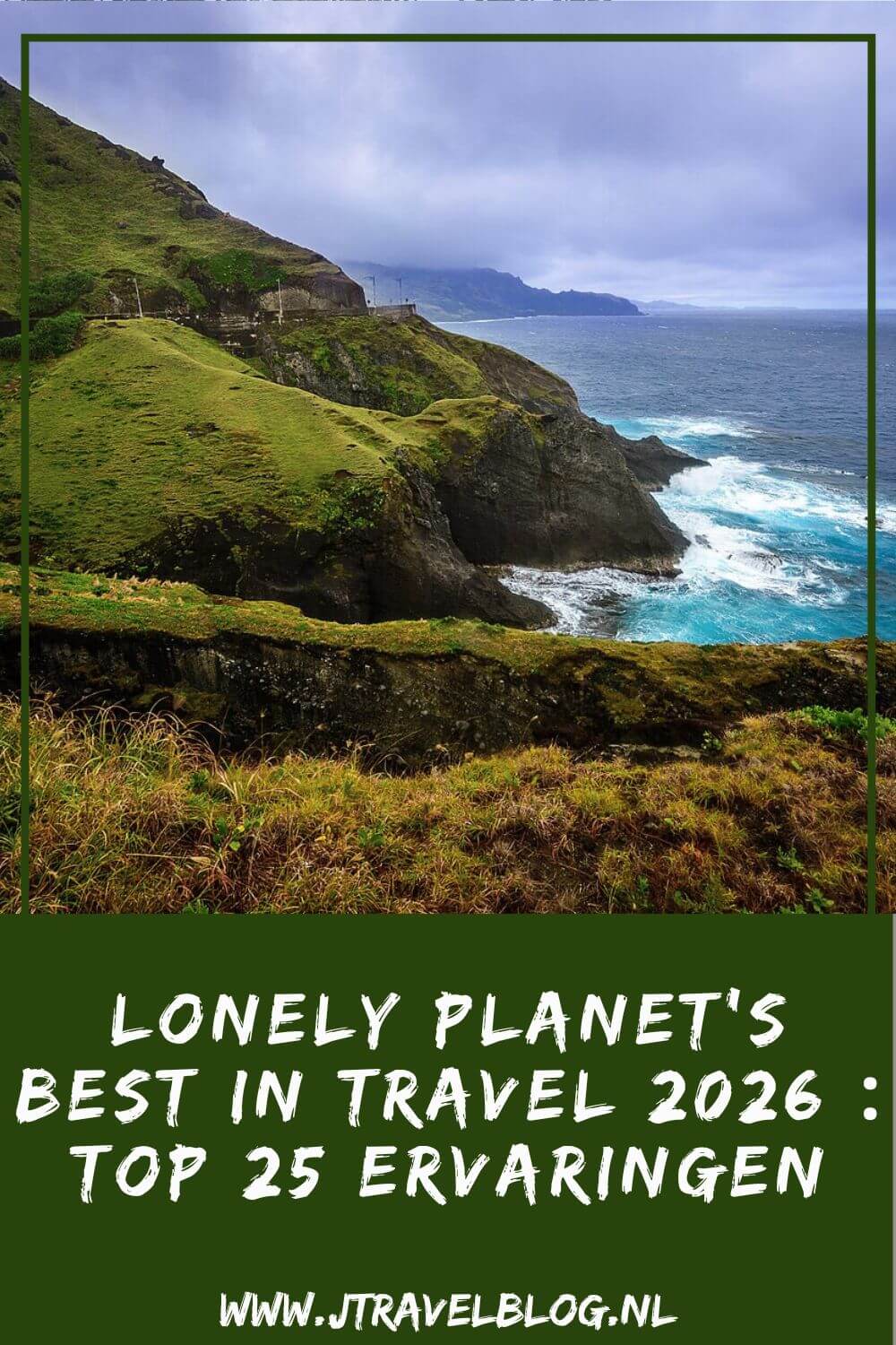 Elk jaar verschijnt eind oktober de Lonely Planet's Best in Travel. Deze lijst is dit jaar onderverdeeld in een top 25 beste bestemmingen en een top 25 ervaringen. In deze blog geef ik je een dosis reisinspiratie met de Lonely Planetโs Best in Travel 2026 : 25 ervaringen. #lonelyplanet #bestintravel2026 #reisinspiratie #jtravelblog #jtravel