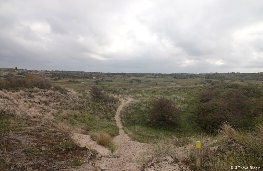 Kraansvlak tijdens de gele route vanaf ingang Wurmenveld Nationaal Park Zuid-Kennemerland