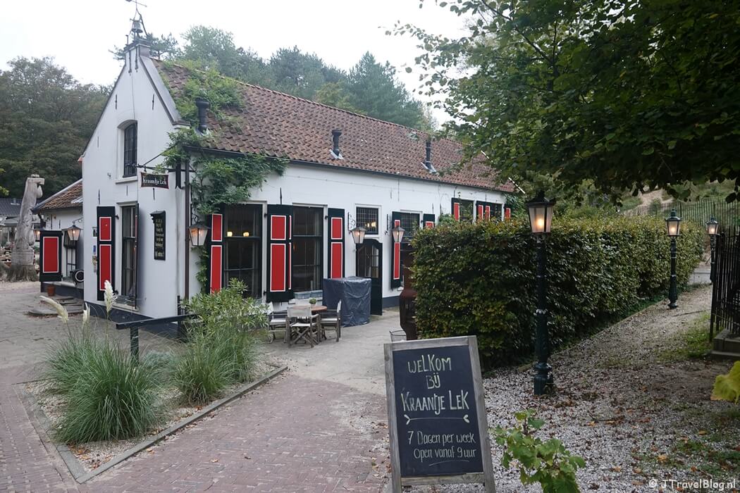 Restaurant Kraantje Lek tijdens de gele route vanaf ingang Wurmenveld Nationaal Park Zuid-Kennemerland