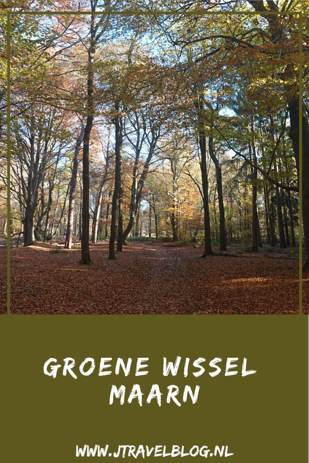 ik liep de Groene Wissel Maarn vanaf Station Maarn door schitterende bossen in herfsttooi, langs Huis te Maarn, door de Kaapse Bossen, langs Uitkijktoren de Kaap en via de bossen terug naar Station Maarn. #groenewissel #maarn #wandelen #jtravelblog #jtravel
