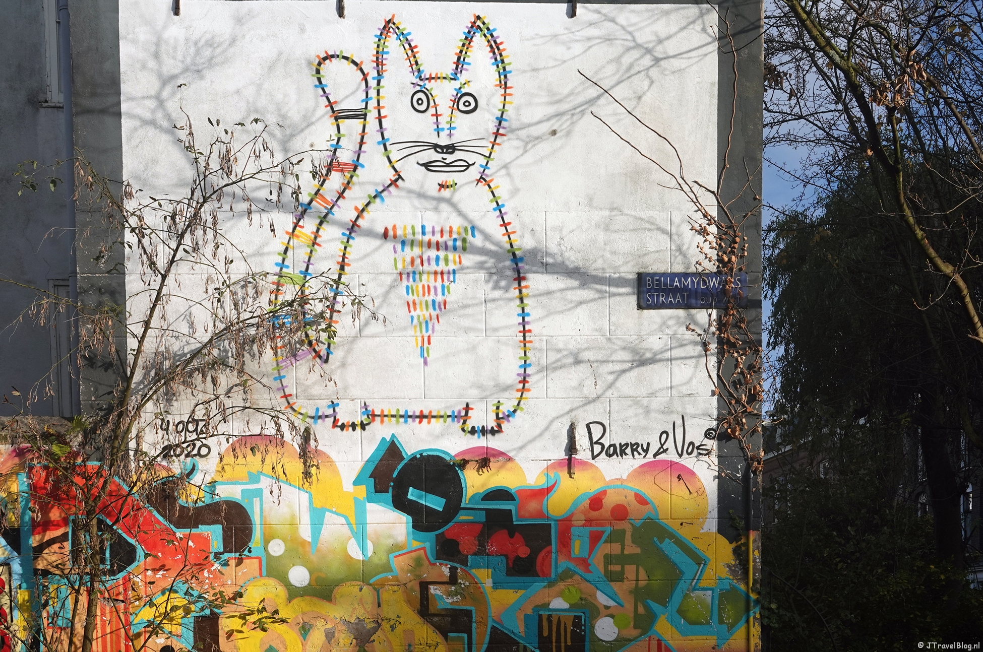 Mijn street art wandeling in Amsterdam Oud-West