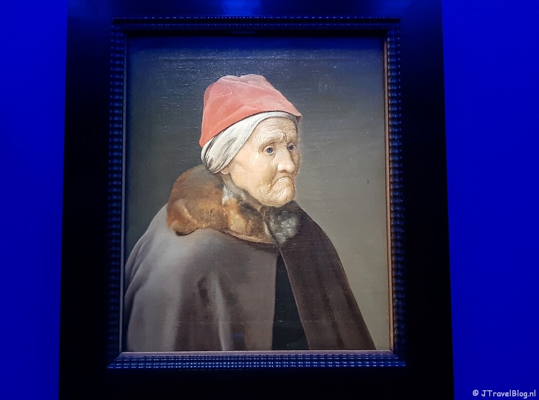 Oude vrouw van Meester I.S. in Museum De Lakenhal in Leiden