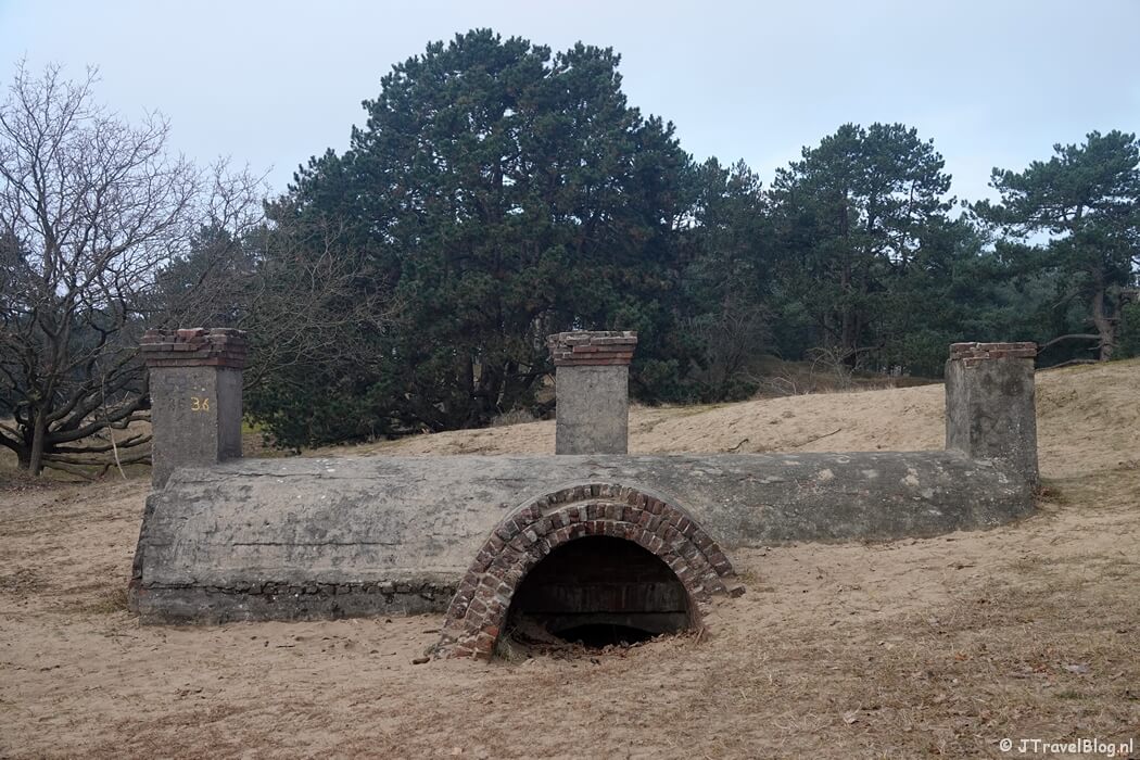 Een bunker tijdens de Trage Tocht Amsterdamse Waterleidingduinen