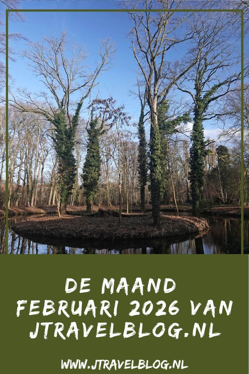 In februari 2026 liep ik de Hartekamproute in Heemstede en liep ik de eerste etappe van het Utrechtpad. Een groot deel van februari verbleef ik in Groningen. Meer hier over lees je in dit maandoverzicht. #maandoverzicht #februari2026 #hartekamproute #heemstede #utrechtpad #wandelen #jtravel #jtravelblog