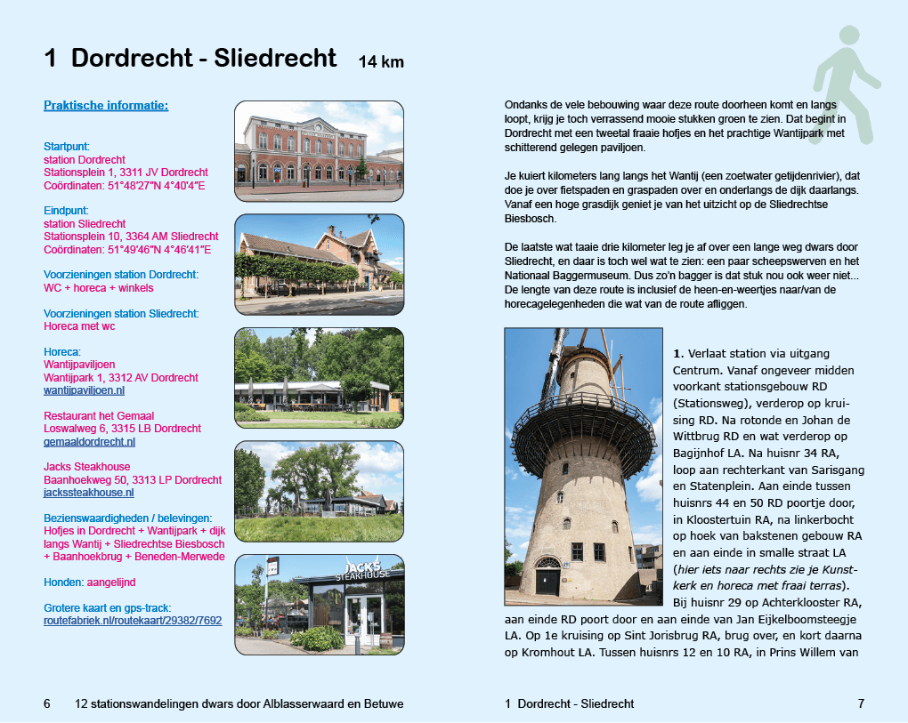 Een wandeling uit de wandelgids ’12 stationswandelingen dwars door Alblasserwaard en Betuwe’ van Anoda Publishing