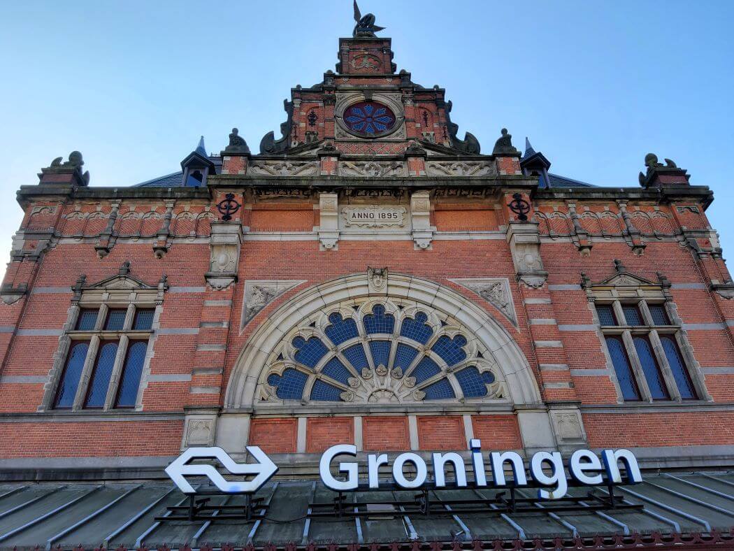 Hoofdstation Groningen tijdens mijn Trage Tocht Groningen