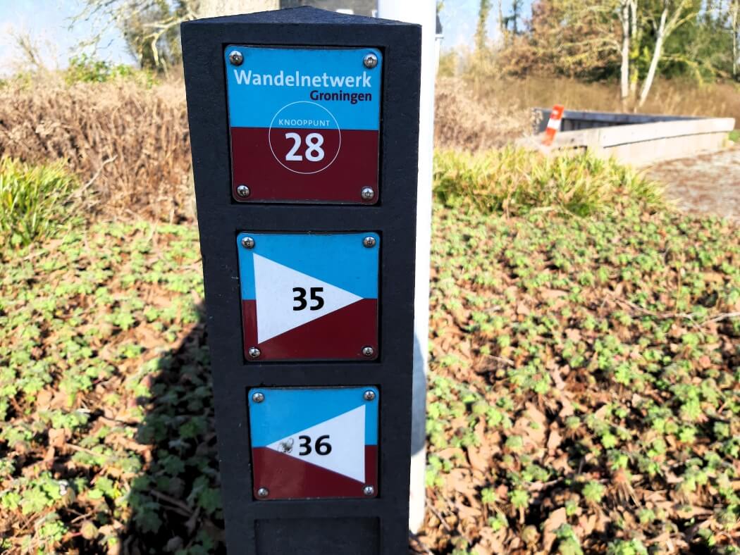 Knooppunt 28 tijdens het knopenrondje Middelstum