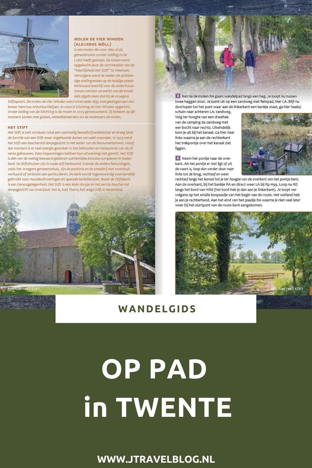 De wandelgids 'Op pad in Twente' is een gids met 18 wandelingen tussen de 8 en 13,5 kilometer in Twente/Overijssel. Alle wandelingen liggen rondom plaatsen Nijverdal, Almelo, Hengelo, Enschede, Oldenzaal, Haaksbergen en Denekamp. Wandel je mee? #twente #wandelen #hiken #wandelgids #gegarandeerdonregelmatig #jtravel #jtravelblog