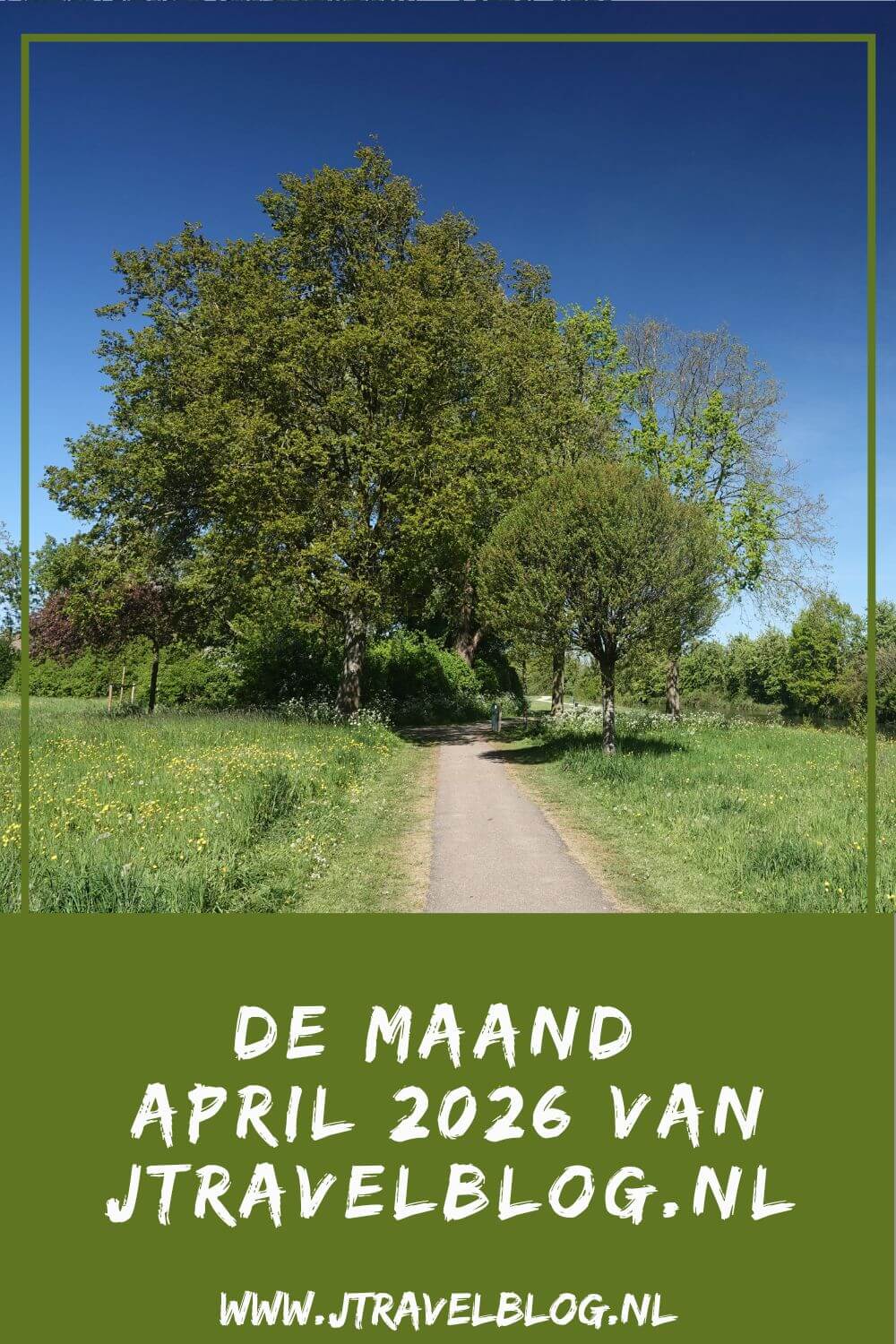 Ik verbleef de eerste 10 dagen van april 2026 in Groningen. Ik liep twee etappes van het Utrechtpad tussen Odijk via Cothen en Wijk bij Duurstede naar Leersum en ik liep de NS-wandeling Meijendel in Den Haag/Wassenaar. Meer hier over lees je in dit maandoverzicht. #maandoverzicht #april2026 #utrechtpad #meijendel #wandelen #jtravelblog #jtravel