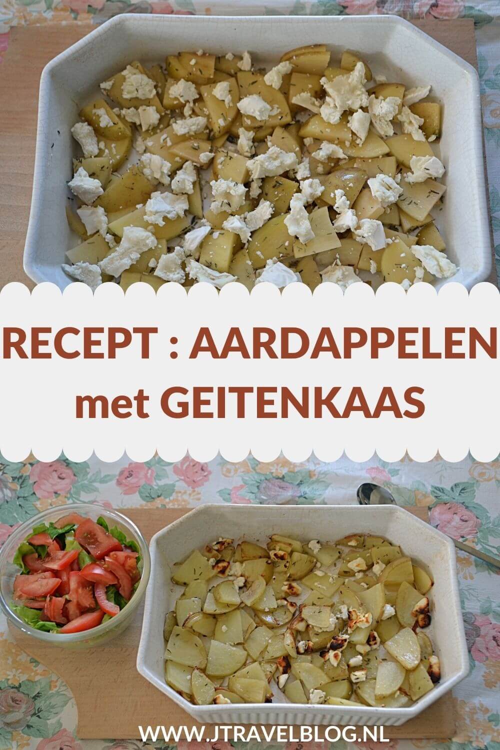 Ik heb een heerlijk recept voor je gemaakt: aardappelen met geitenkaas. Makkelijk en snel te maken. Eet smakelijk. Hier lees je hoe je dit recept zelf kunt maken. #recept #aardappelen #geitenkaas #jtravel #jtravelblog