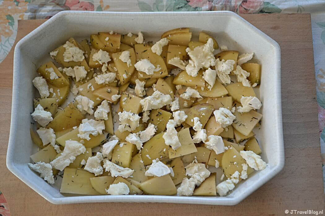 Recept: Aardappelen met geitenkaas