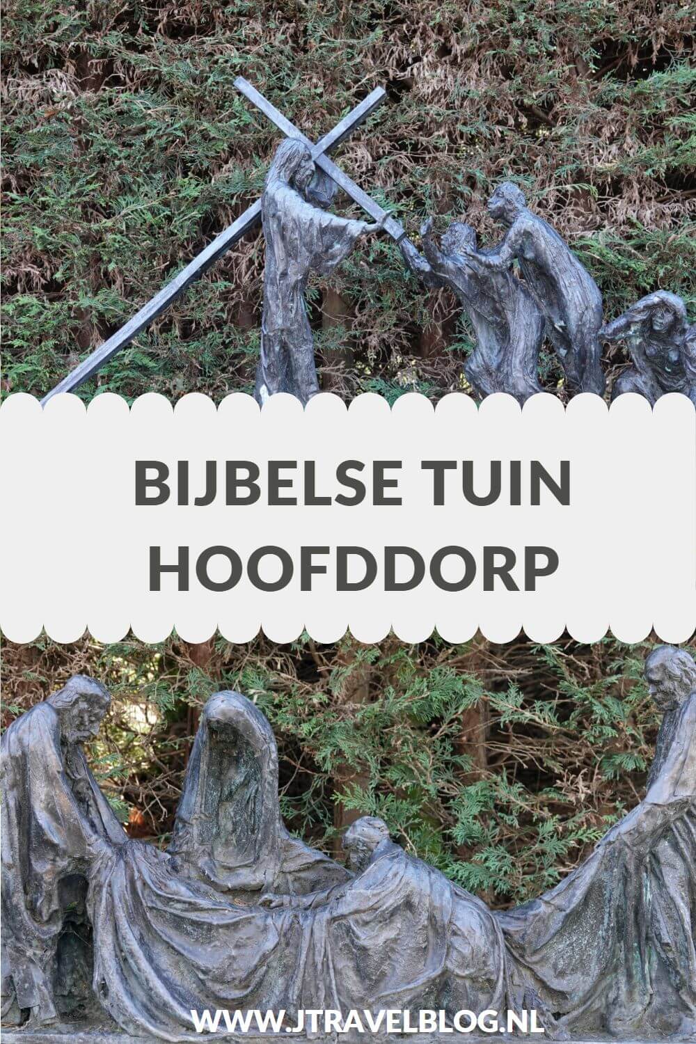 In Hoofddorp achter de R.K.-kerk Joannes De Doper bevindt zich een Bijbelse Tuin met 50 beelden van Bijbelse figuren. Alles in deze Bijbelse Tuin Hoofddorp heeft een betekenis, ook de bomen. Meer lees je in deze blog, #bijbelsetuinhoofddorp #haarlemmermeer #hoofddorp #bijbelsetuin #jtravelblog #jtravel
