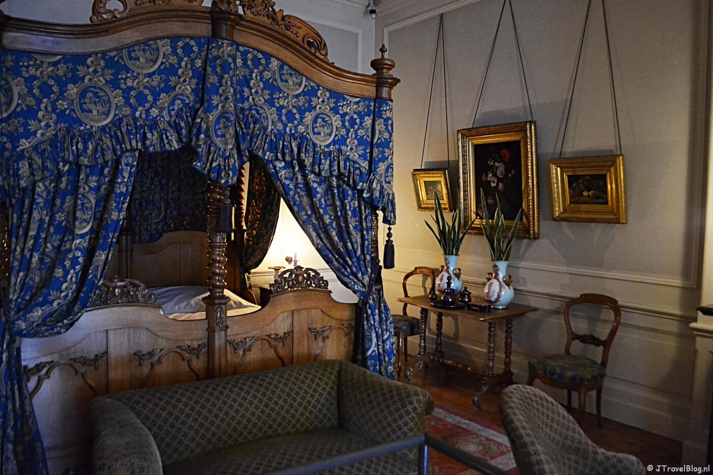 De slaapkamer in Museum Willet-Holthuysen in Amsterdam