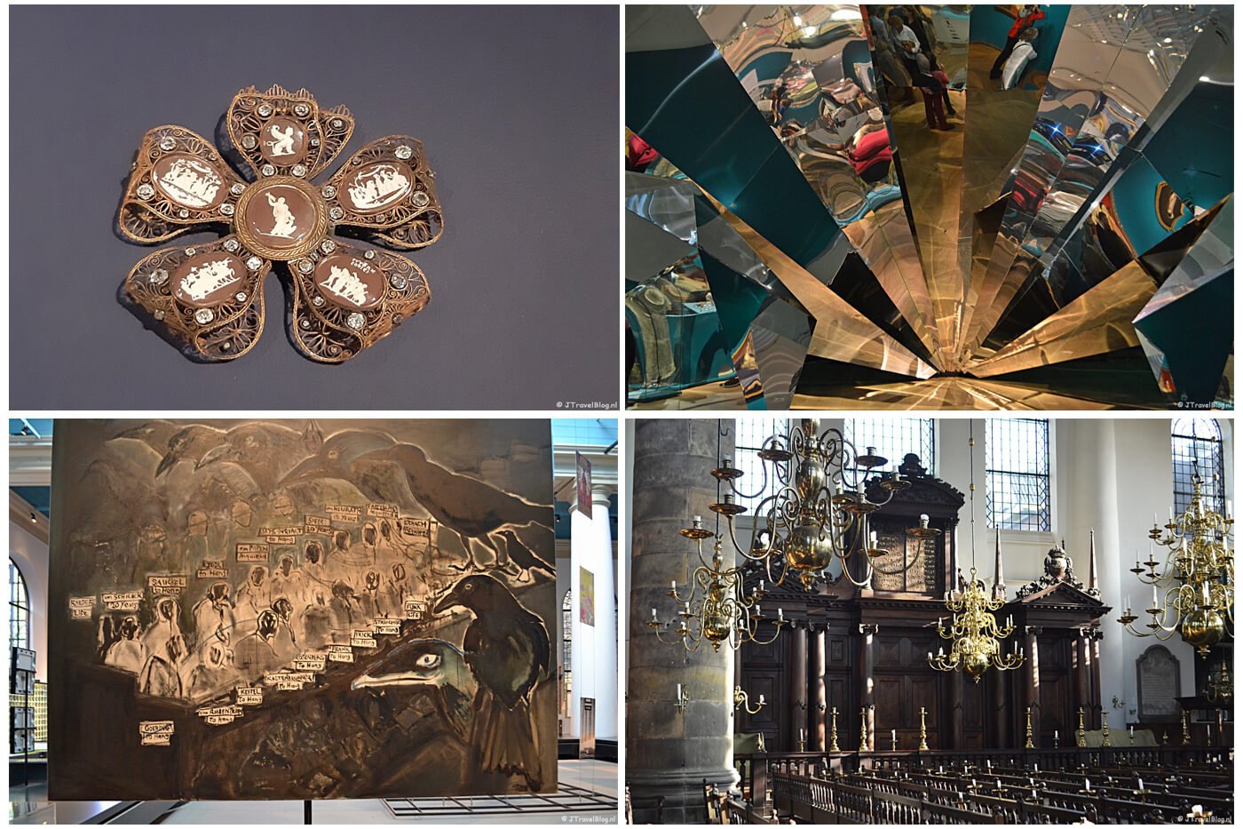 Amsterdam, met de Hermitage, het Joods Historisch Museum en de Portugese Synagoge, oktober 2019