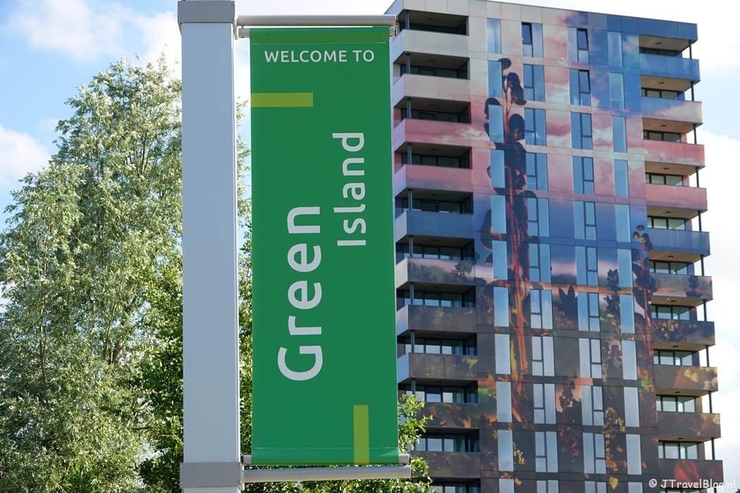 Banner op de Floriade Expo 2022 in Almere