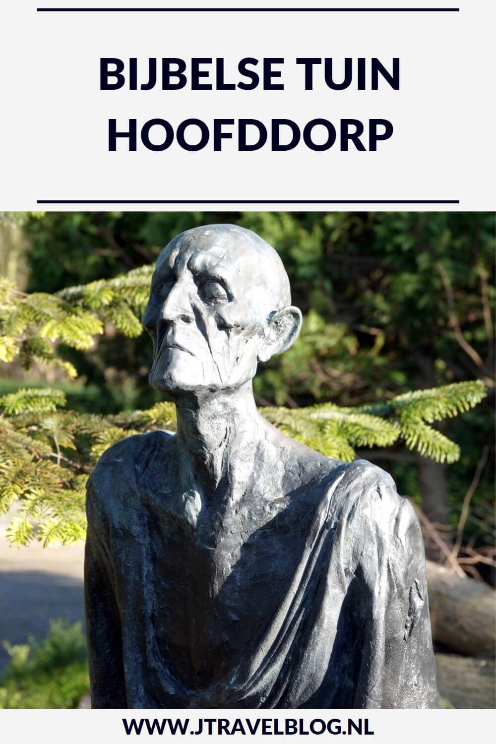 In Hoofddorp achter de R.K.-kerk Joannes De Doper bevindt zich een Bijbelse Tuin met 50 beelden van Bijbelse figuren. Alles in deze Bijbelse Tuin Hoofddorp heeft een betekenis, ook de bomen. Meer lees je in deze blog, #bijbelsetuinhoofddorp #haarlemmermeer #hoofddorp #bijbelsetuin #jtravelblog #jtravel
