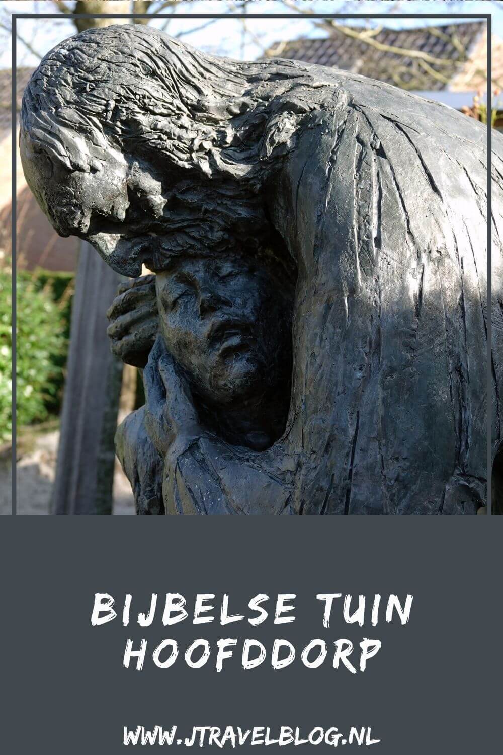 In Hoofddorp achter de R.K.-kerk Joannes De Doper bevindt zich een Bijbelse Tuin met 50 beelden van Bijbelse figuren. Alles in deze Bijbelse Tuin Hoofddorp heeft een betekenis, ook de bomen. Meer lees je in deze blog, #bijbelsetuinhoofddorp #haarlemmermeer #hoofddorp #bijbelsetuin #jtravelblog #jtravel