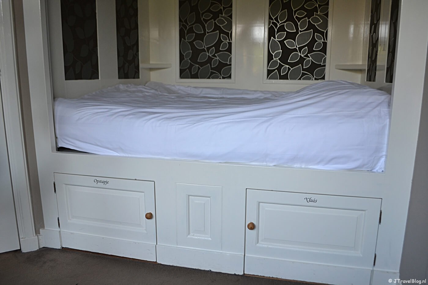 De bedstede in Huis de 4 Linden, dependance van Herberg de Gouden Leeuw in Bronkhorst