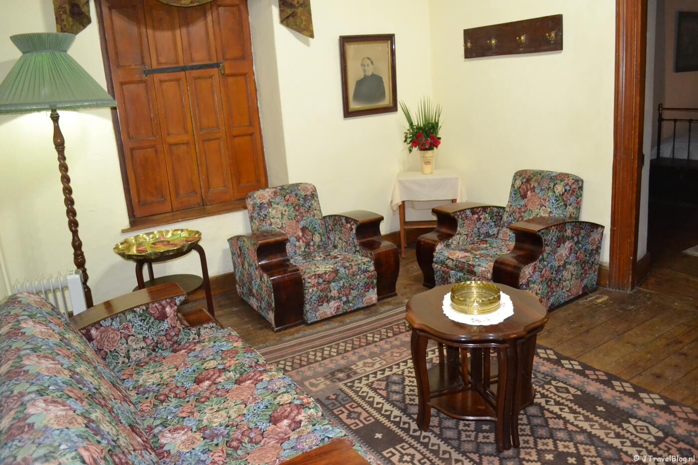 Mijn kamer in Die Dorphuis in Calvinia in Zuid-Afrika