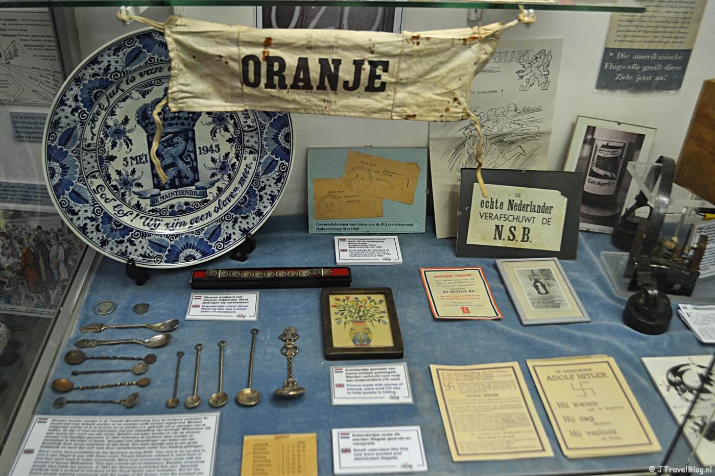 Voorwerpen in het CRASH Luchtoorlog- & Verzetsmuseum ’40-’45 in Aalsmeerderbrug