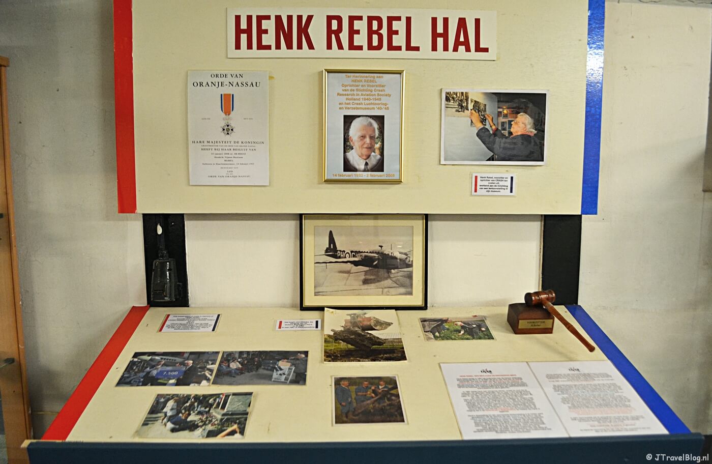 Een eerbetoon aan Henk Rebel in het CRASH Luchtoorlog- & Verzetsmuseum ’40-’45 in Aalsmeerderbrug