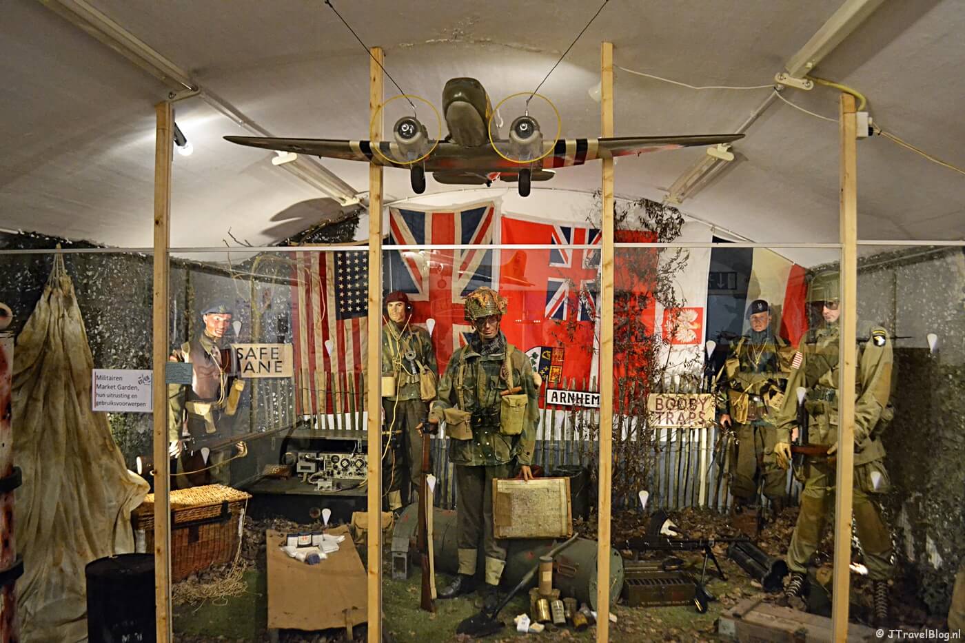De tentoonstelling Operatie Market Garden in het CRASH Luchtoorlog- & Verzetsmuseum ’40-’45 in Aalsmeerderbrug