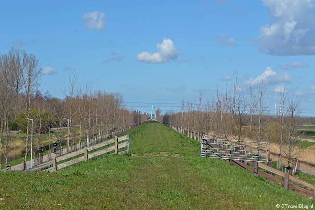 De Geniedijk in Hoofddorp tijdens de Trage Tocht Vijfhuizen
