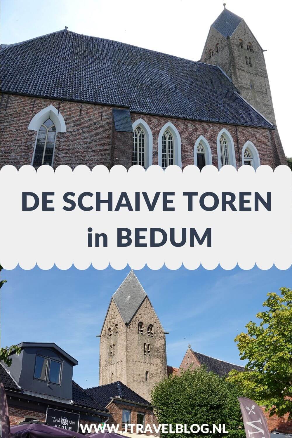 Ken je de Schaive Toren in Bedum? Deze mooie toren van de Walfriduskerk/Hervormde kerk staat in Bedum in de provincie Groningen. De Schaive Toren (Scheve Toren in het Nederlands) in Bedum is de scheefste toren van Nederland. De Schaive Toren staat schever dan de toren van Pisa/Italië. Meer lees je in deze blog, #schevetoren #schaivetoren #bedum #jtravelblog #jtravel
